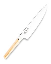 Нож поварской Шеф KAI Магороку Композит 20 см, два сорта стали, ручка светлое дерево - фото 9