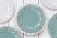 Тарелка обеденная Venice голубой, 25,5 см - фото 2