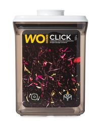 Контейнер 1,5 л, для сыпучих продуктов с вакуумной крышкой WO HOME CLICK, пластик, коричневый - фото 5