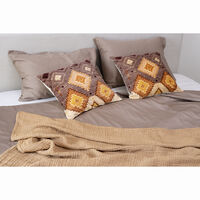 Евро - Комплект постельного белья, 200х220 см из сатина светло-коричневого цвета , Tkano Essential - фото 2