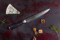 Нож кухонный "Samura DAMASCUS" для нарезки 230 мм, G-10, дамаск 67 слоев - фото 5
