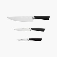 Набор из 3 кухонных ножей в универсальном блоке, NADOBA, серия UNA - фото 2