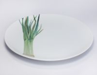 Тарелка обеденная "Овощной букет. Зеленый лук" 24 см - фото 2