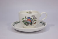 Чашка чайная с блюдцем Portmeirion Ботанический сад.Птицы.Лазурная птица 200 мл - фото 2