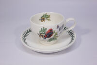 Чашка чайная с блюдцем Portmeirion Ботанический сад.Птицы.Пиранга 200 мл - фото 3