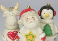 Набор новогодних украшений "Новогоднее ассорти" : Дед Мороз, Пингвин, Олень (3 шт.) - фото 5