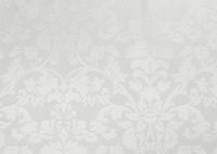 Скатерть прямоугольная "Жаккард Барокко" белая 150х180 см, водоотталкивающая - фото 2