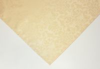 Скатерть прямоугольная "Жаккард Барокко" бежевая 150х150 см, водоотталкивающая - фото 3
