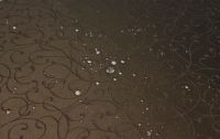 Скатерть прямоугольная "Завитки Шоколад" 150х210 см, водоотталкивающая - фото 6