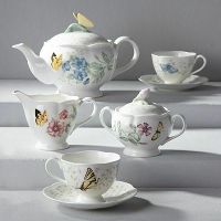 Чашка чайная с блюдцем  "Бабочки на лугу"240 мл, Lenox - фото 2