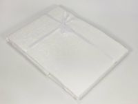 Скатерть прямоугольная "Завитки белые" 150х180 см, водоотталкивающая - фото 2