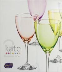 Бокалы для вина "Kate Colours" красные, 250 мл, 2 шт. - фото 6