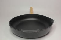Сковорода чугунная 26 см, черная - фото 2
