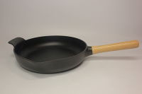 Сковорода чугунная 26 см, черная - фото 5