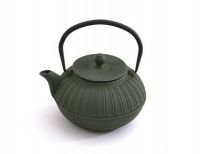 Заварочный чайник чугунный 0,85 л (зеленый) - фото 2
