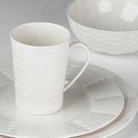 Набор посуды на одного "Праздник 365, плетение" белый (4 предмета) - фото 2