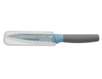 Нож универсальный зазубренный 11,5 см (синий) - фото 2