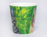 Кружка "Галерея кошек" (зеленая) 500 мл, DUNOON - фото 2