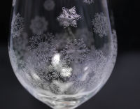 Набор бокалов для вина "Снежинки", 350 мл(2 шт) - фото 5