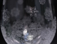 Набор бокалов для вина "Снежинки", 350 мл(2 шт) - фото 6