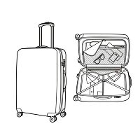 Чемодан 4-х колесный Suitcase L (95л) - фото 9