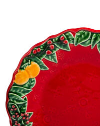 Тарелка закусочная 22 см "Рождественская гирлянда", Bordallo Pinheiro - фото 6