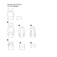 Рюкзак складной Mini maxi glencheck red - фото 4