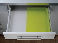 Органайзер для столовых приборов DrawerStore™ раздвижной белый-зеленый - фото 4