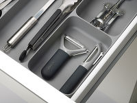 Органайзер для столовых приборов и кухонной утвари DrawerStore™ серый - фото 4