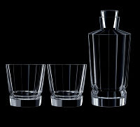 Набор из 2-х стаканов 320 мл и графина" MACASSAR",Cristal d’Arques - фото 2