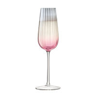 Набор из 2 бокалов-флейт для шампанского Dusk 250 мл розовый-серый - фото 5