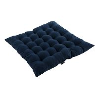 Подушка стеганая на стул из умягченного льна Essential, 40х40 см, Tkano - фото 2