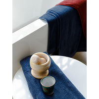 Полотенце банное темно-синего цвета  Essential, 90х150 см, Tkano - фото 8