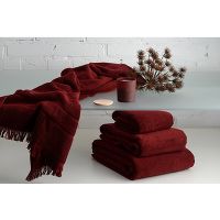 Полотенце для рук бордового цвета Essential, 50х90 см, Tkano - фото 2