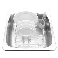 Сушилка для посуды Sinkin, белая/никель - фото 3