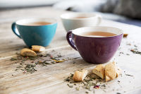 Чашка чайная «I love my tea» Cafe, фиолетовая, 700 мл, SagaForm  - фото 3