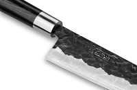 Набор: 3 кухонных ножа "Samura BLACKSMITH" (23, 43, 95), гвоздичное масло, салфетка - фото 3