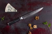 Нож кухонный "Samura DAMASCUS" для нарезки 200 мм, G-10, дамаск 67 слоев - фото 6