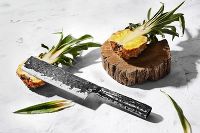 Нож кухонный "Samura METEORA" накири 173 мм, AUS-10 - фото 5