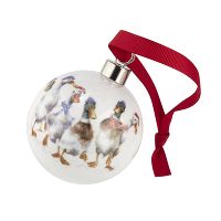 Украшение новогоднее, шар Royal Worcester "Утки" 6,6см, п/к - фото 3