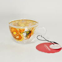 Чашка с блюдцем стекл. Подсолнухи (В. Ван Гог) в подарочной упаковке - фото 2