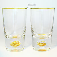 Набор из 2-х бокалов с сусальным золотом для пива, воды - фото 6