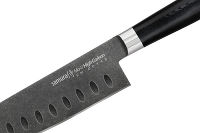 Нож кухонный "Samura Mo-V Stonewash" Сантоку 180 мм, G-10 - фото 3