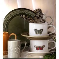 Чашка чайная с блюдцем Portmeirion "Ботанический сад Гармония" 260мл (янтарное блюдце) - фото 3