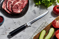Нож кухонный "Samura DAMASCUS" обвалочный 165 мм, дамаск 67 слоев - фото 5