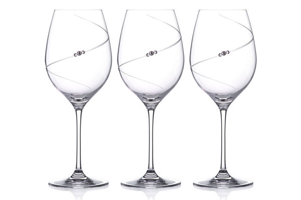 Набор бокалов для красного вина Силуэт, 0,47 л, 6 шт. С кристаллами Сваровски.