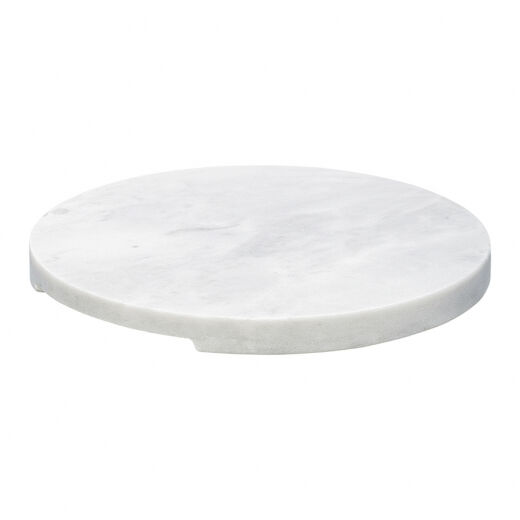 Блюдо сервировочное Marm, O20 см, белый мрамор - фото 1