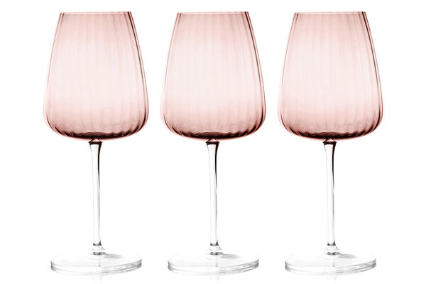 Набор бокалов для вина, 500 мл, 6 шт Opium, розовый, Le Stelle