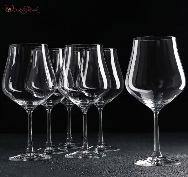 Набор бокалов для вина Тулипа 600 мл (6шт), Bohemia - фото 1
