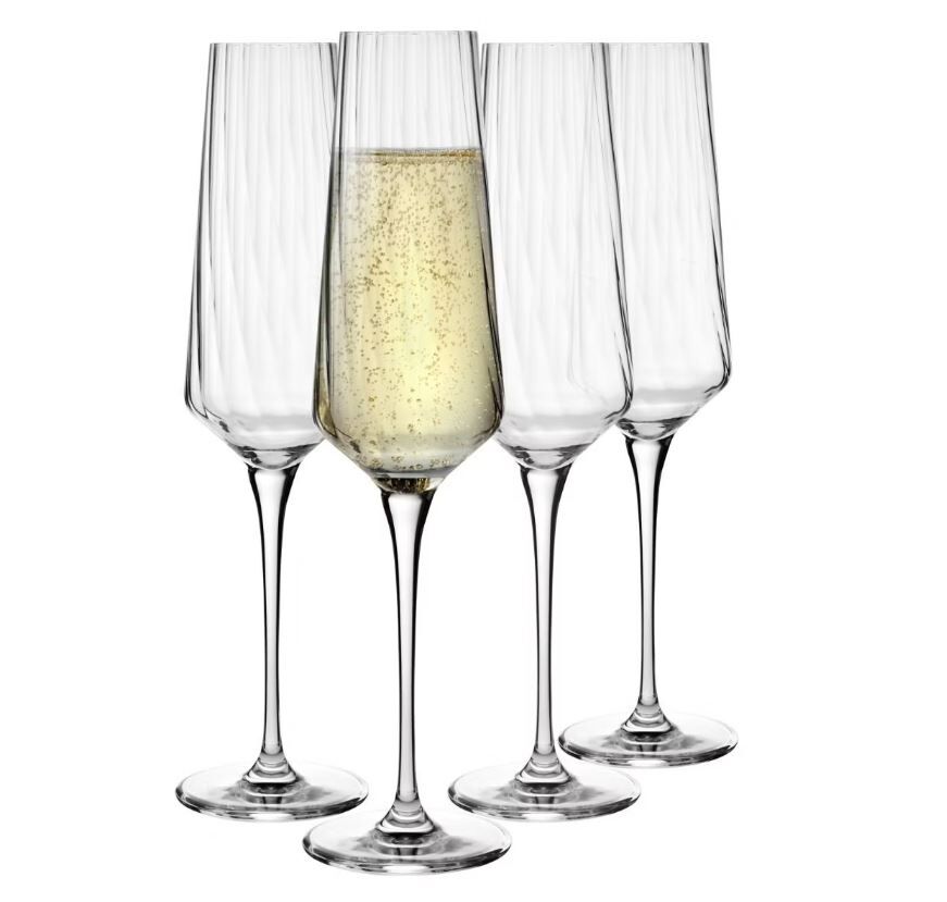Набор фужеров для шампанского Krosno Авангард Люми 180 мл, стекло, 4 шт - фото 3